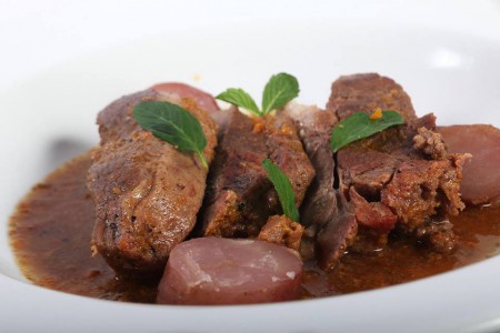 Ciervo en Caldo de Sidra